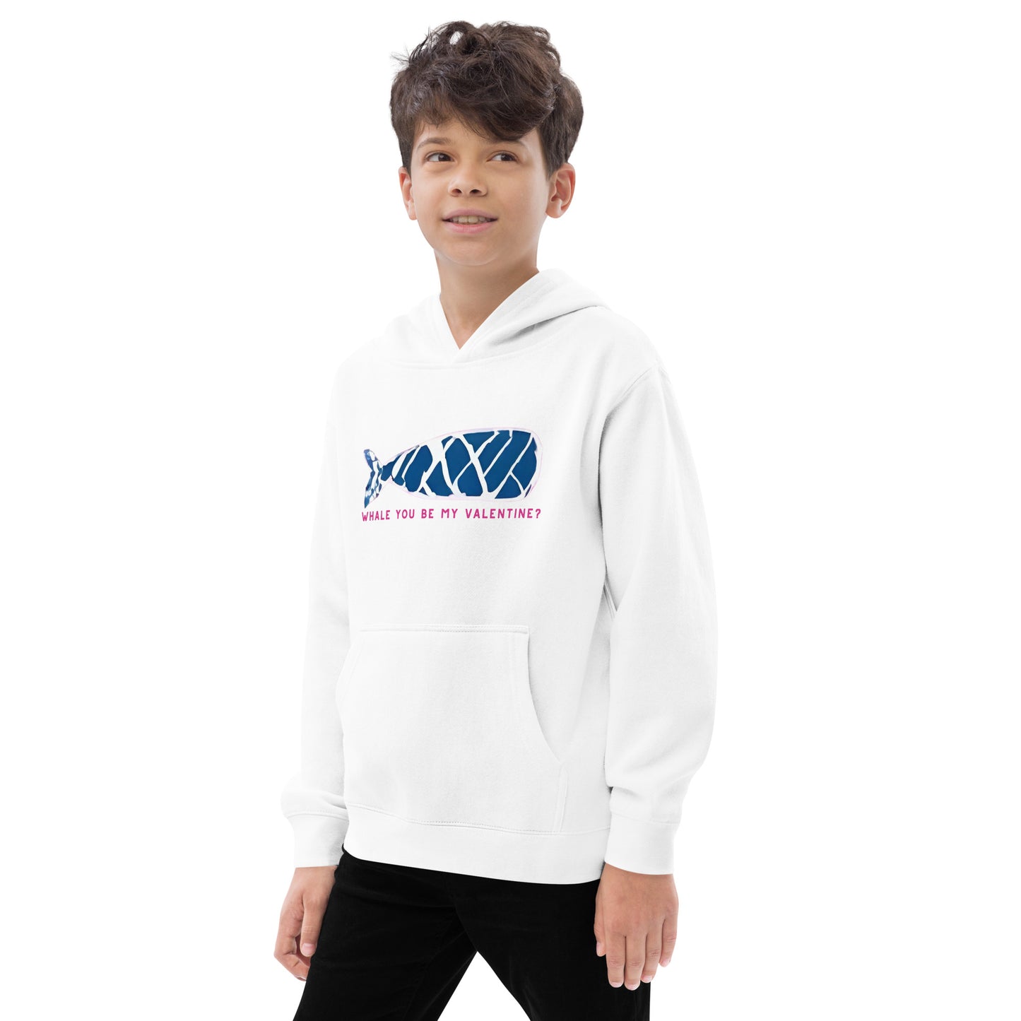 Kids Fleece Hoodie | Whale You Be?
