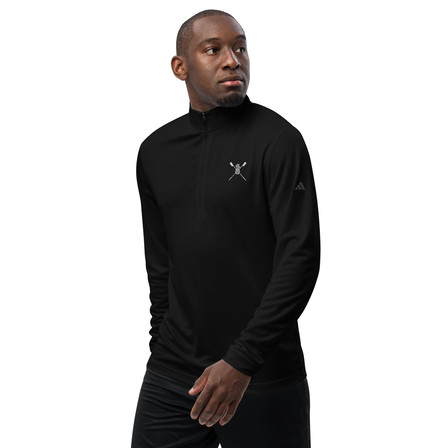 Adidas Quarter Zip Pullover: Classic [Embroidered]