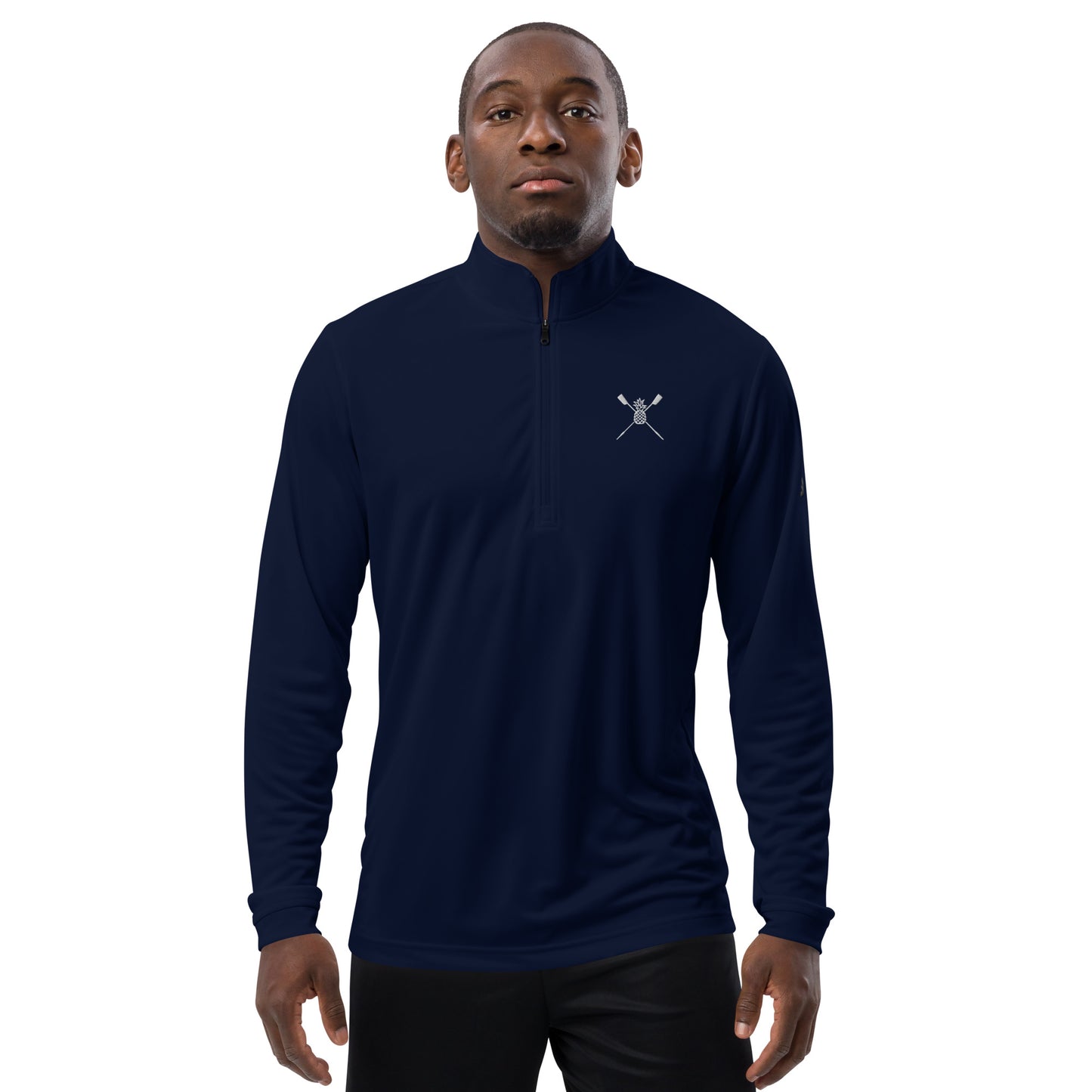 Adidas Quarter Zip Pullover: Classic [Embroidered]