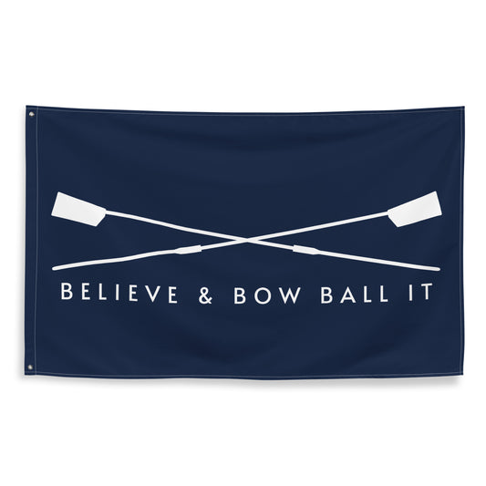 Flag: Believe & Bow Ball It | Navy