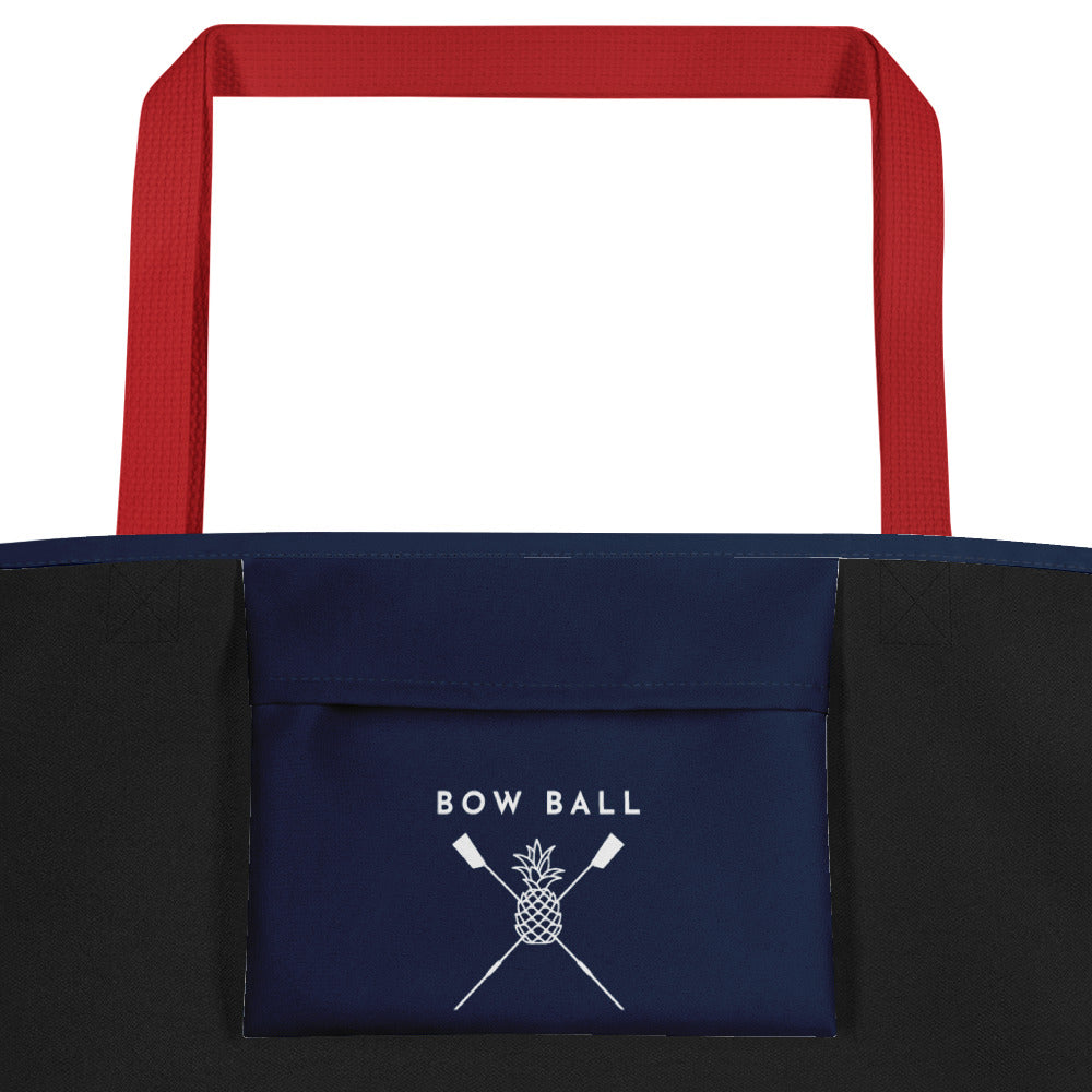 Large Cloth Tote Bag | Believe & Bow Ball It