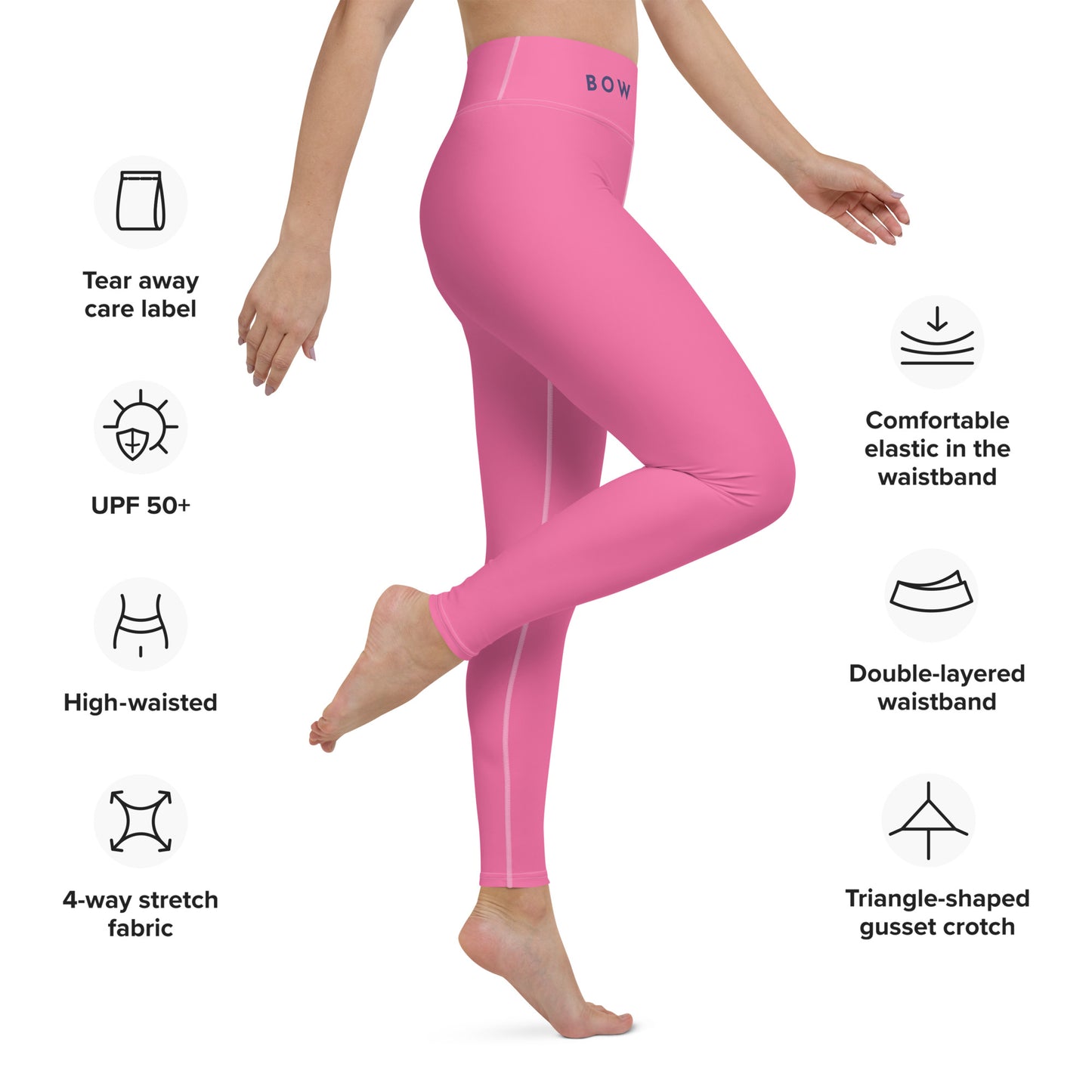 Yoga Leggings: The Original | Dark Pink