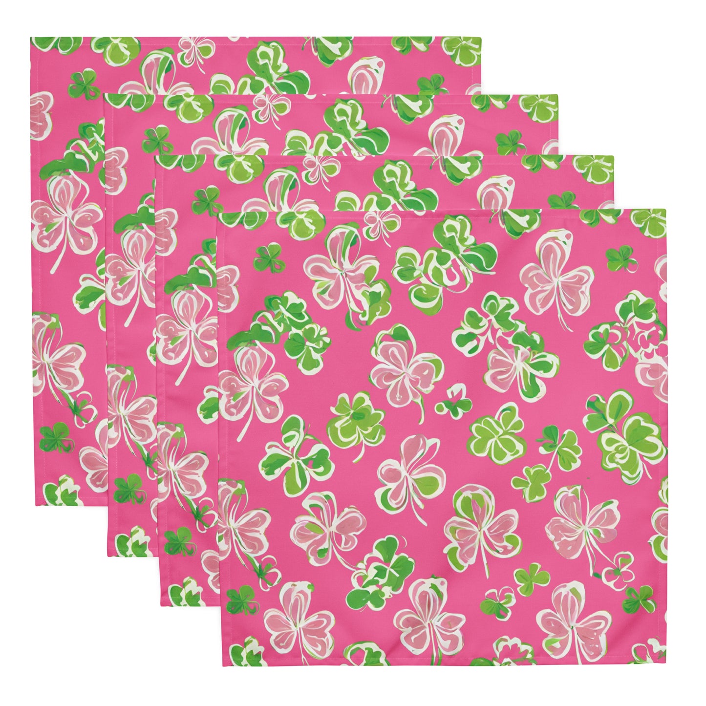 Cloth Napkin Set: Irish Eyes | Pink