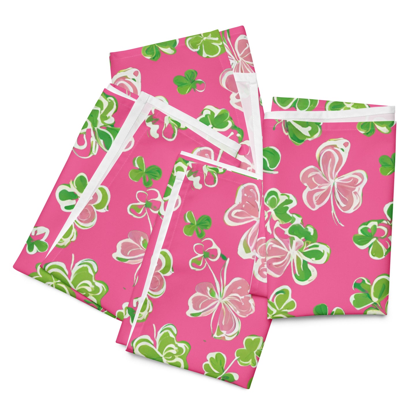 Cloth Napkin Set: Irish Eyes | Pink