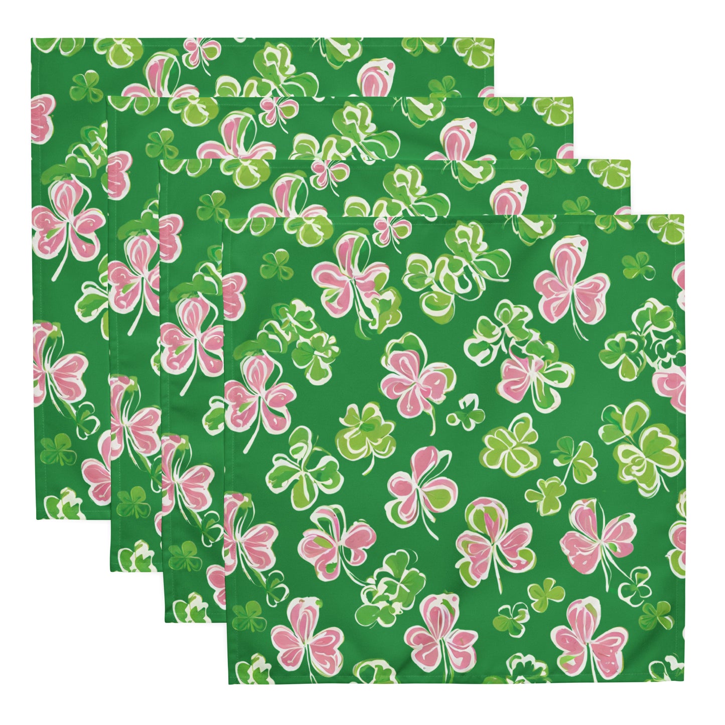 Cloth Napkin Set: Irish Eyes | Green