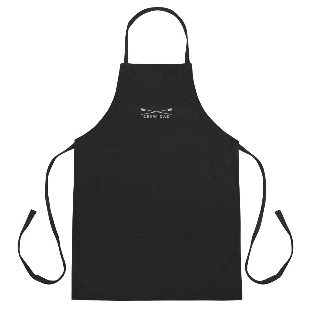 Embroidered Apron: Crew Dad | Black Apron