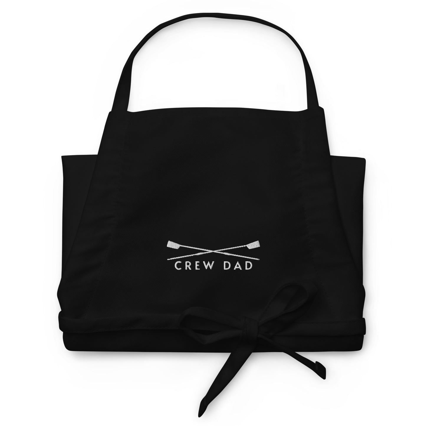 Embroidered Apron: Crew Dad | Black Apron