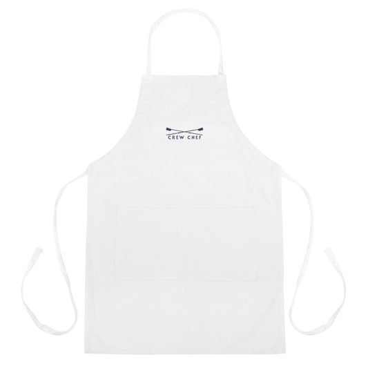 Embroidered Apron: Crew Chef | White Apron
