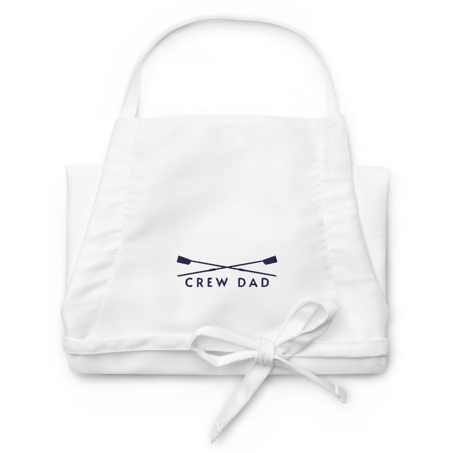 Embroidered Apron: Crew Dad | White Apron