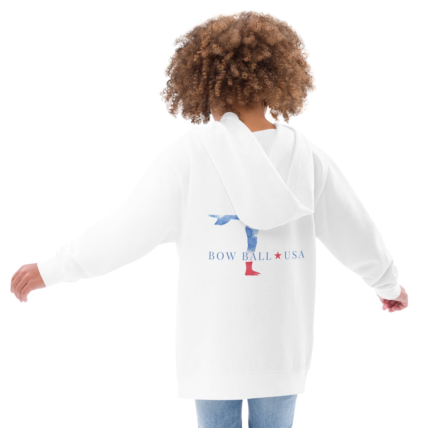 Kids Fleece Hoodie | All-American Surfing [Female]