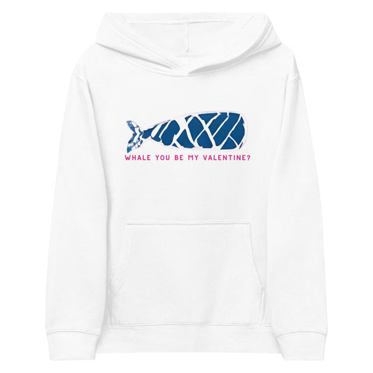 Kids Fleece Hoodie | Whale You Be?