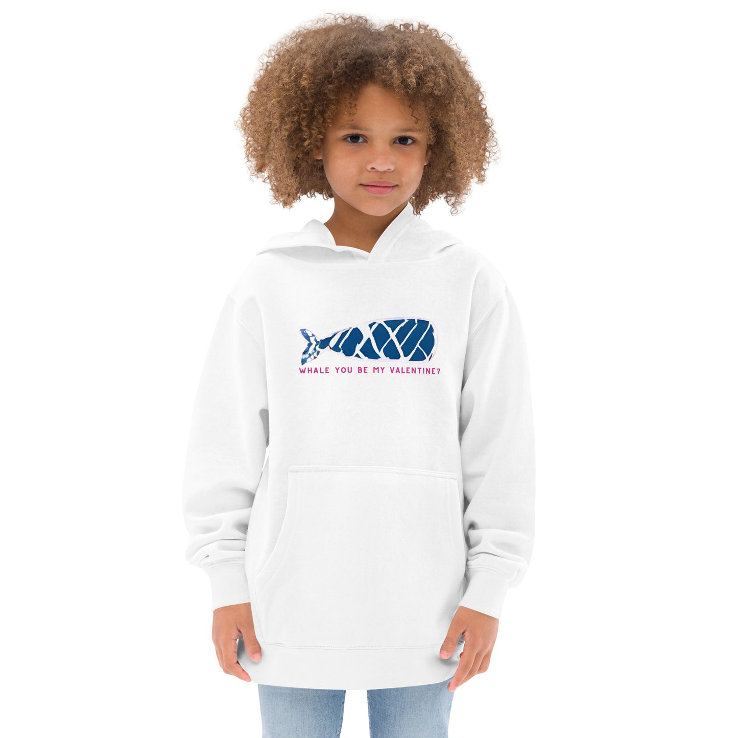 Kids Fleece Hoodie | Whale You Be?