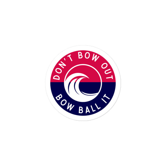 Sticker: Bow Ball It | R,W&B