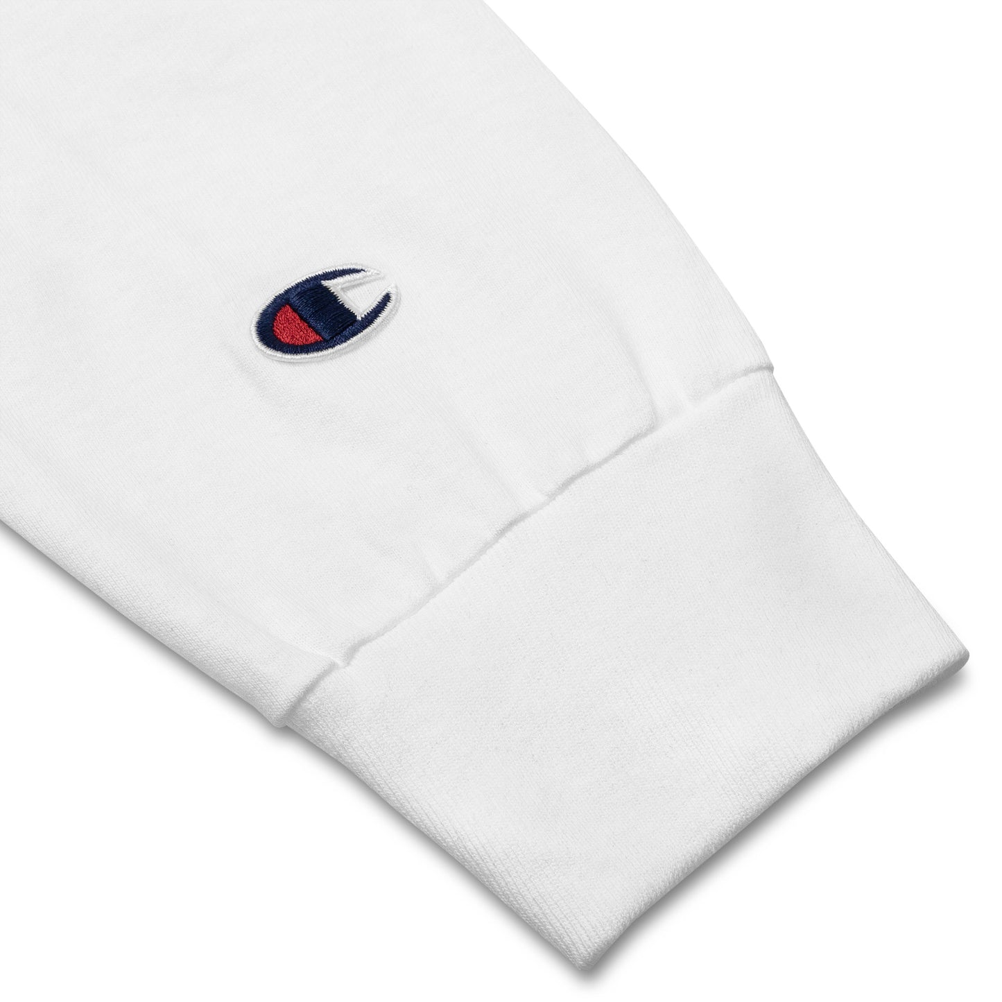 Men's Champion Long Sleeve Shirt (White): Bow Ball It | Crab