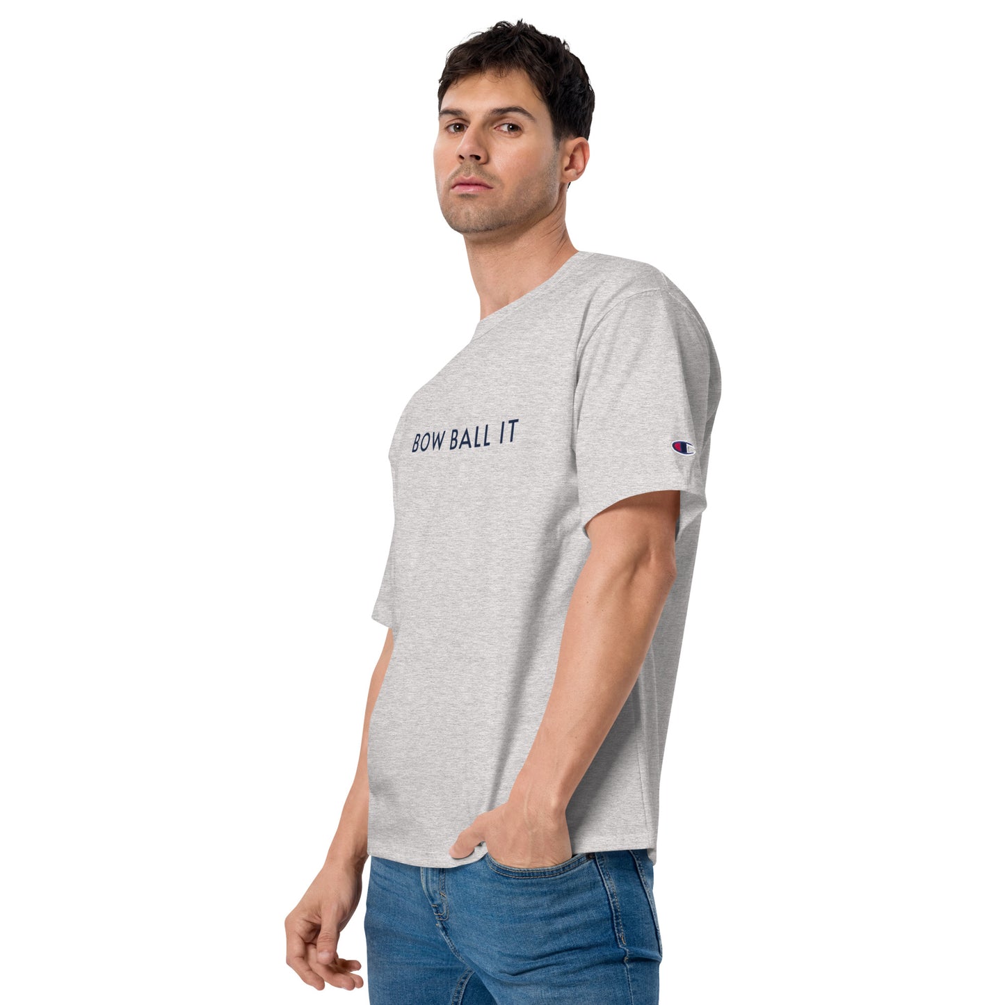 Men's Champion T-Shirt: Bow Ball It | Believe