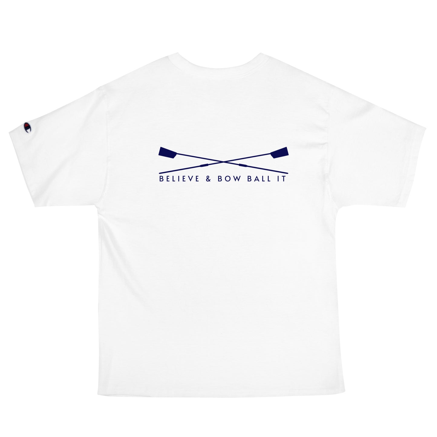 Men's Champion T-Shirt: Bow Ball It | Believe