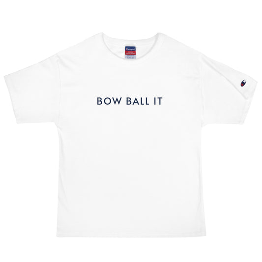 Men's Champion T-Shirt: Bow Ball It | Believe