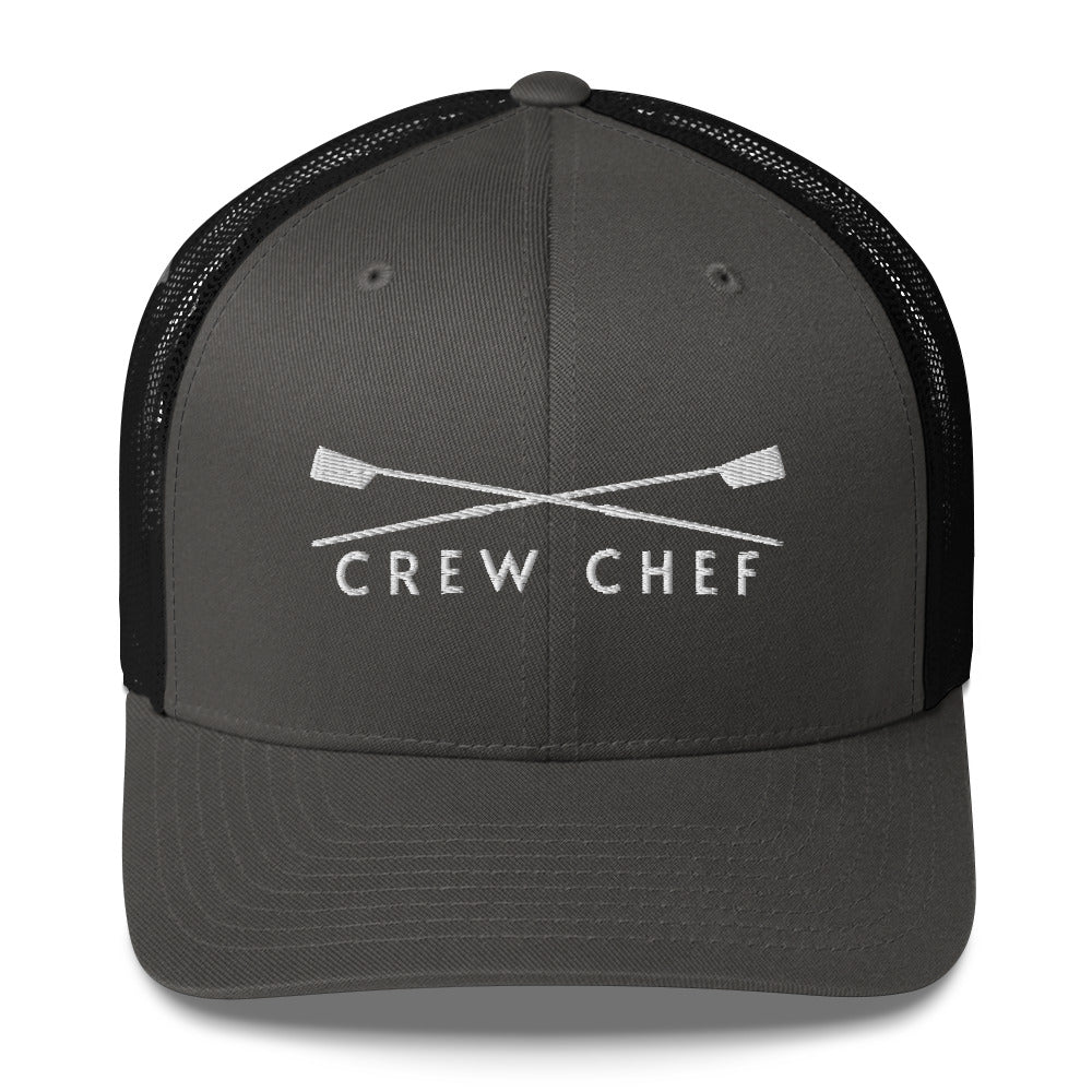 Trucker Cap: Crew Chef [Embroidered in White]