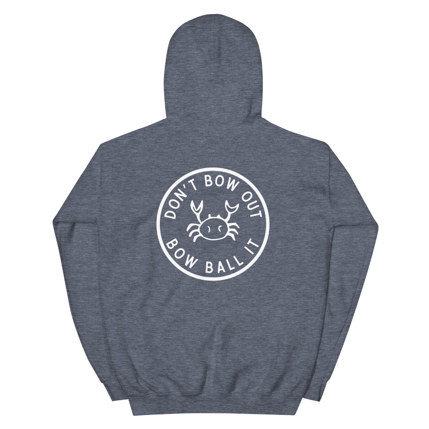 Unisex Hoodie: Bow Ball It | Crab