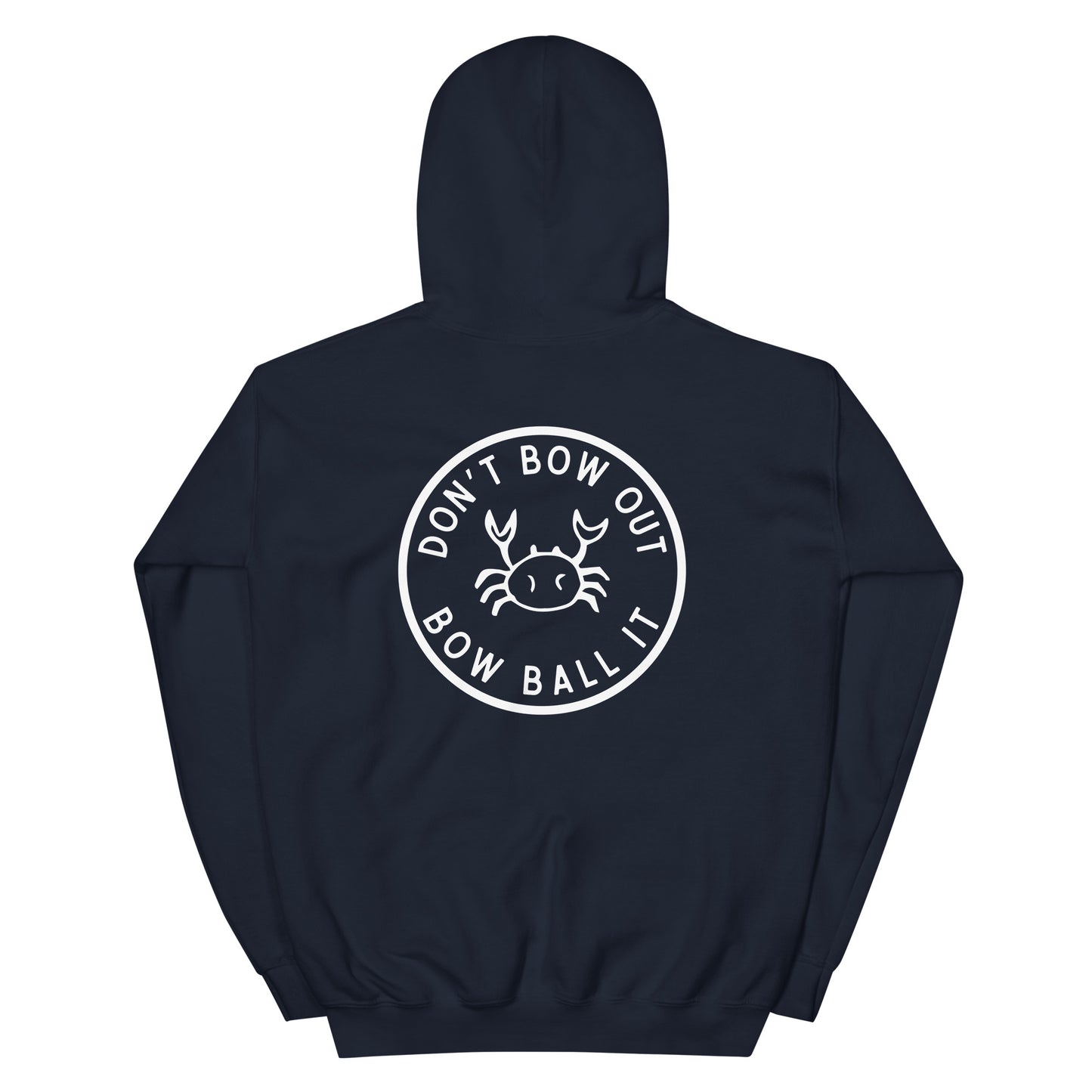 Unisex Hoodie: Bow Ball It | Crab