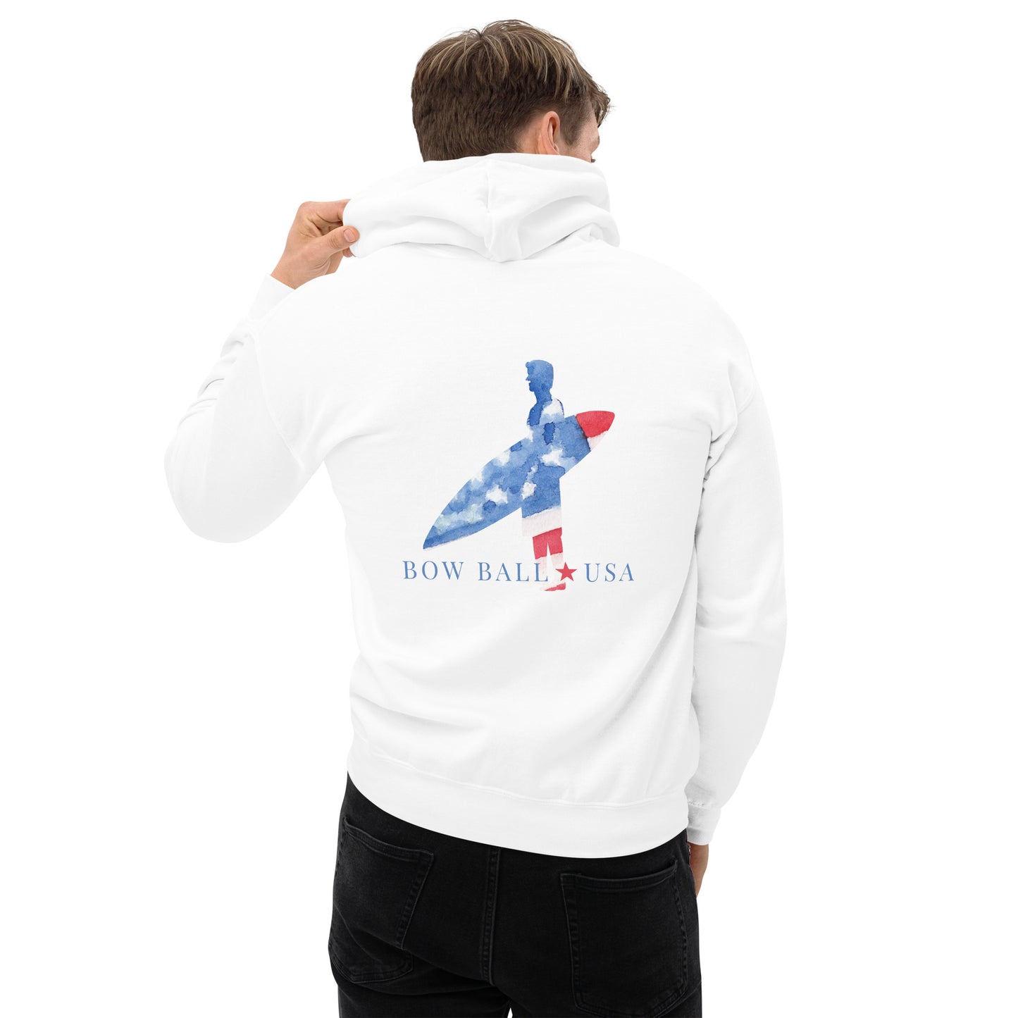 Unisex Hoodie | All-American Surfing [Male]