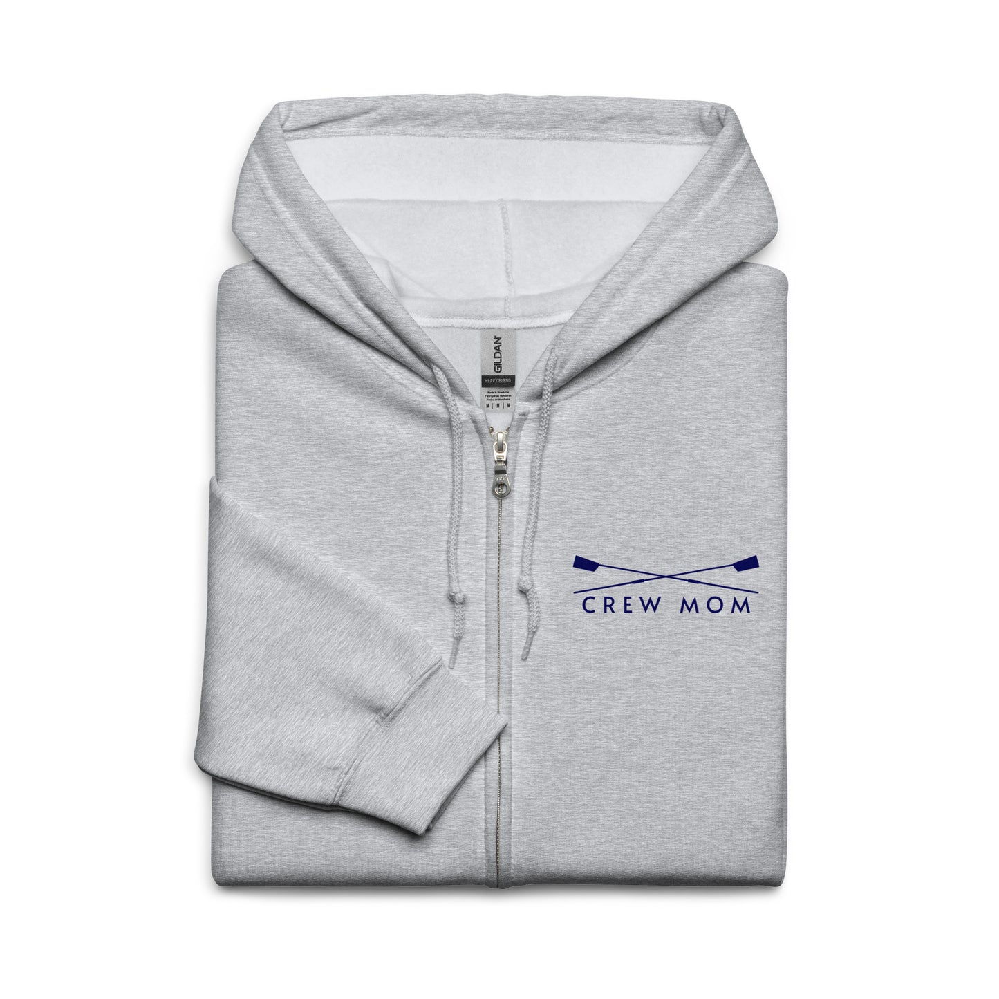 Unisex Heavy Blend Zip Hoodie: Crew Mom | Believe & Bow Ball It