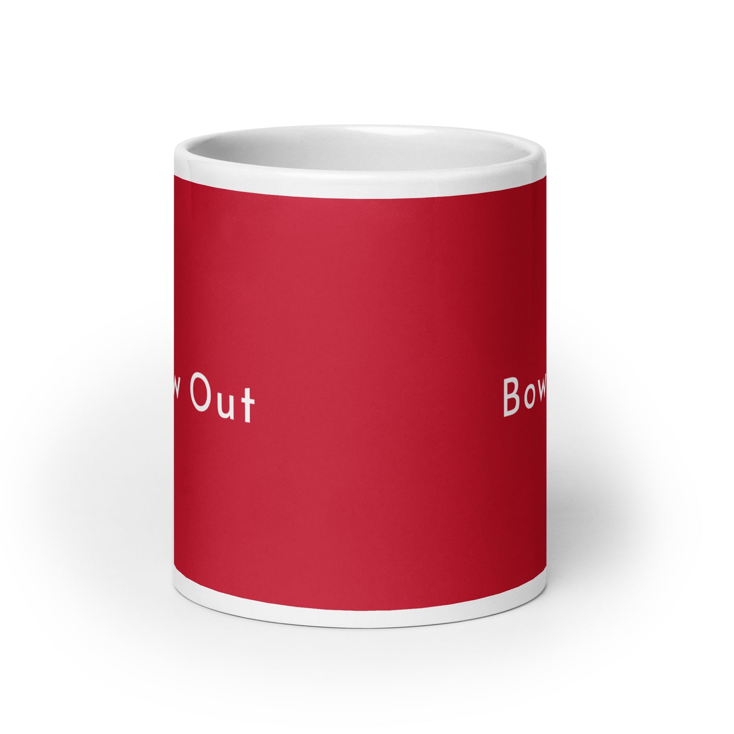 Large Mug: Don't Bow Out | Red