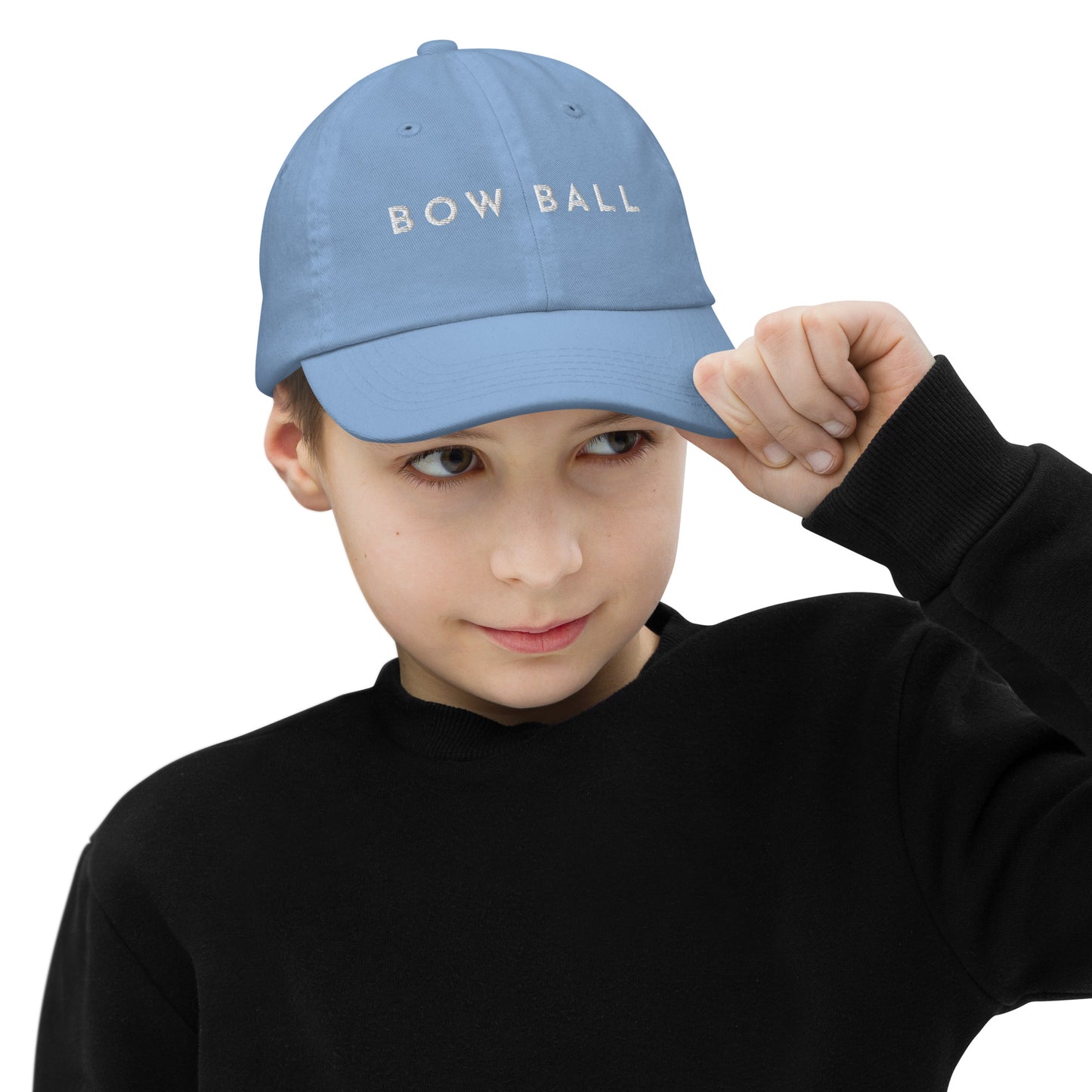 Youth Baseball Cap: Classic Bow Ball [Embroidered]