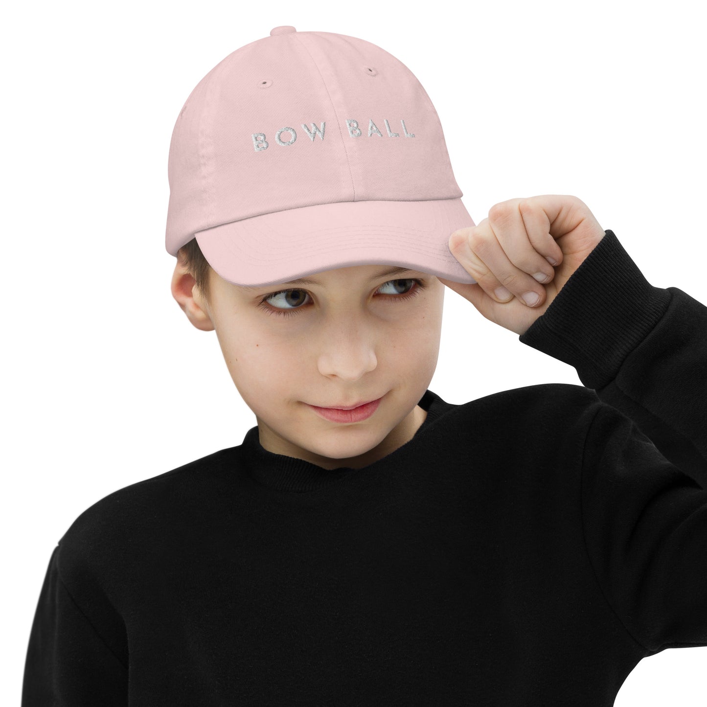 Youth Baseball Cap: Classic Bow Ball [Embroidered]