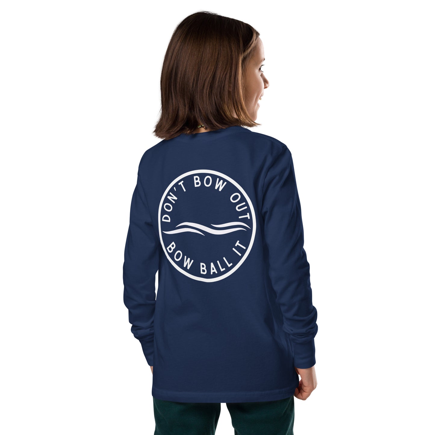 Youth Long Sleeve Tee: Bow Ball It | Waves