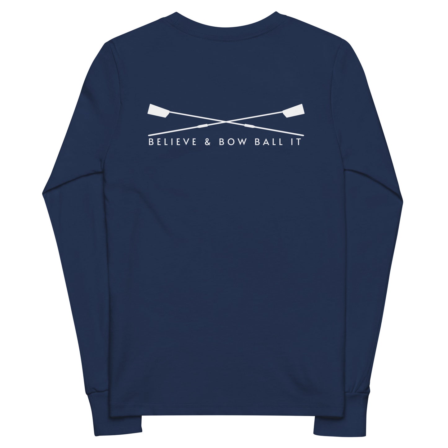 Youth Long Sleeve Tee: Bow Ball It | Believe & Bow Ball It