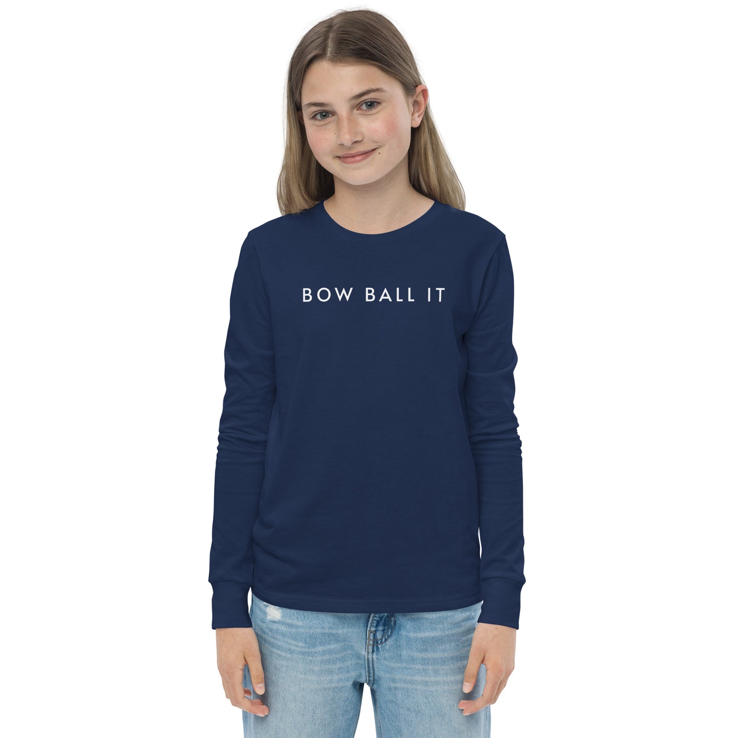 Youth Long Sleeve Tee: Bow Ball It | Waves