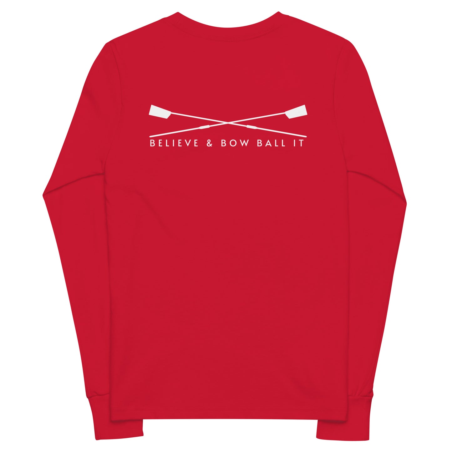 Youth Long Sleeve Tee: Elevate | Believe & Bow Ball It