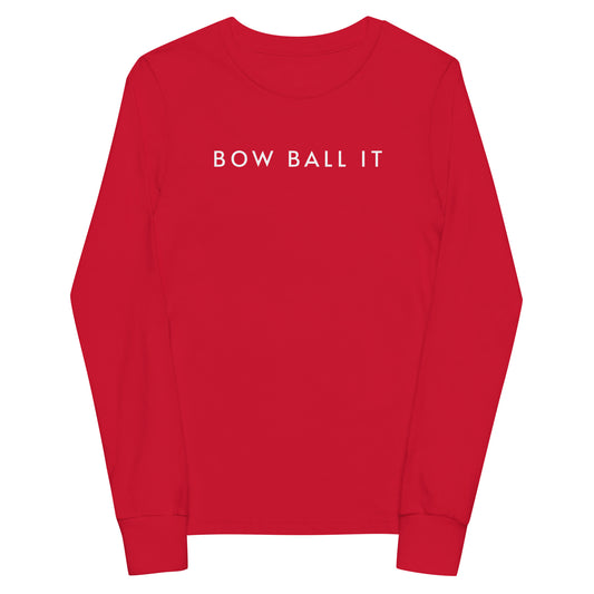 Youth Long Sleeve Tee: Bow Ball It | Crab