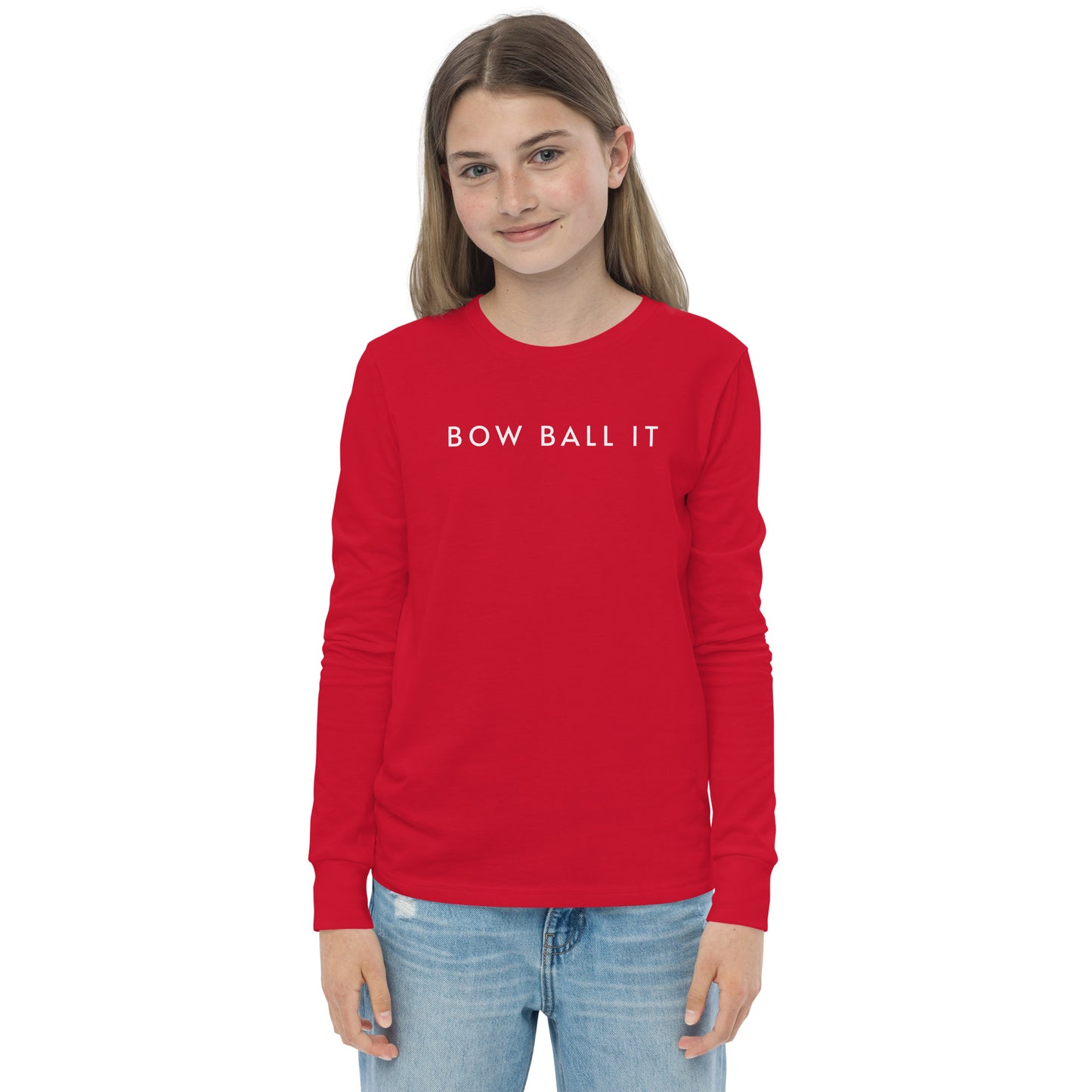 Youth Long Sleeve Tee: Bow Ball It | Waves