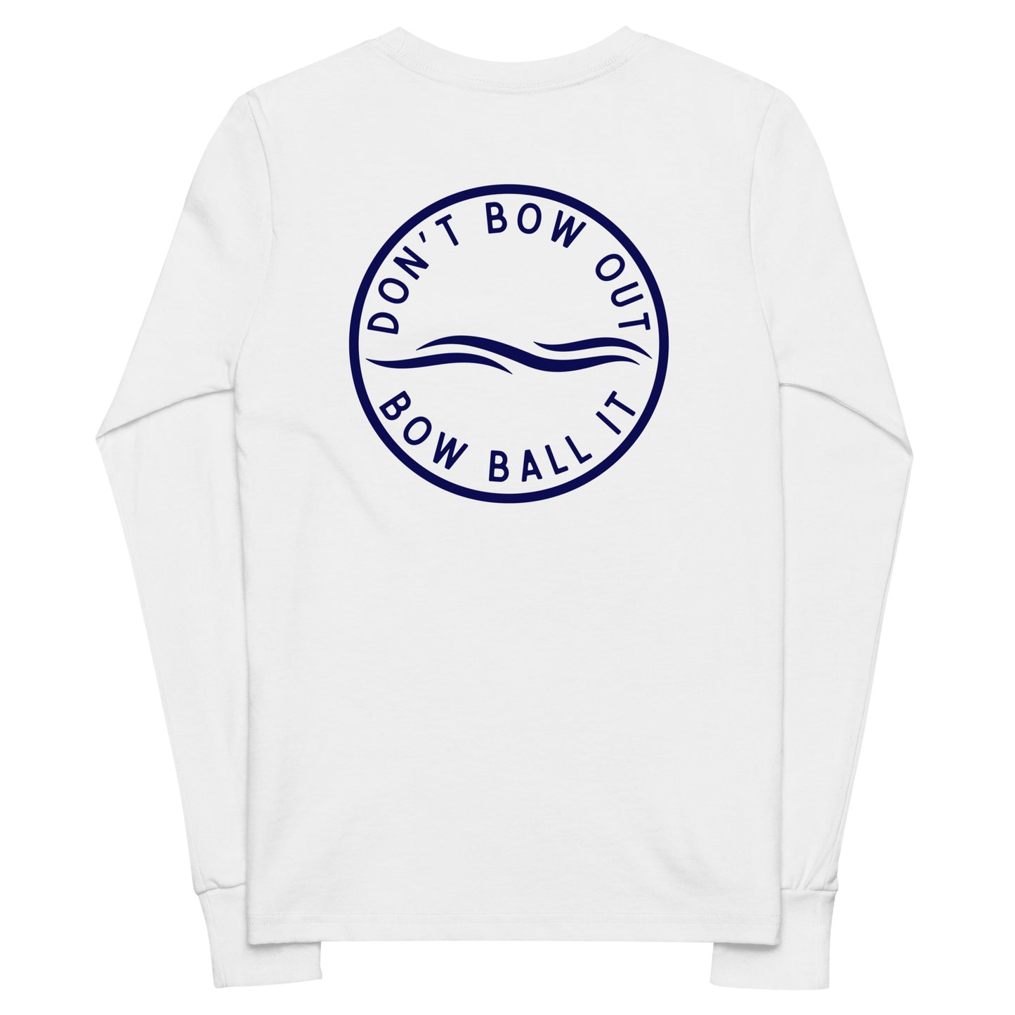 Youth Long Sleeve Tee in White: Elevate | Waves